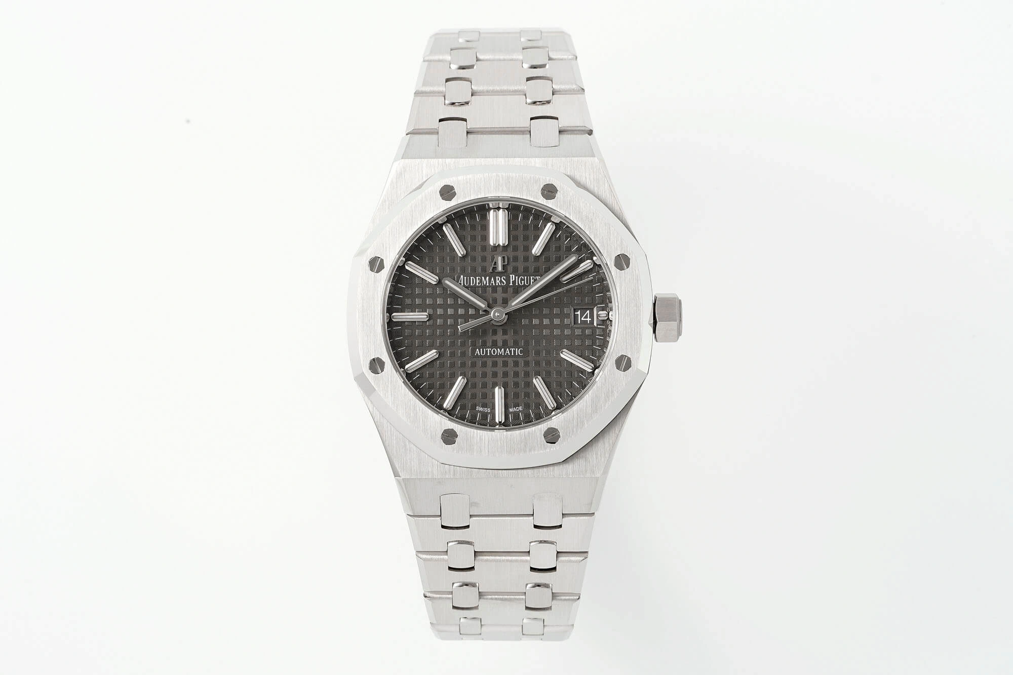 Audemars Piguet Royal Oak 15450ST.OO.1256ST.02 1:1 Best Edition APS Factory Gray Dial Titanium Case